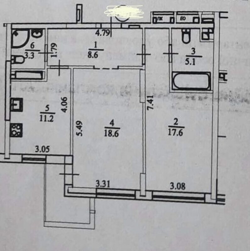 Квартира 2-кімн. продаж Київ, Дарницкий – 65 м², Киев — 5/5