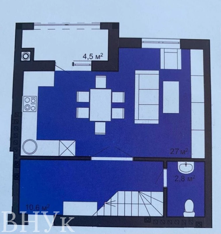 Квартира 2-кімн. продаж Чернівці – 58 м², Чернівці — 6/14