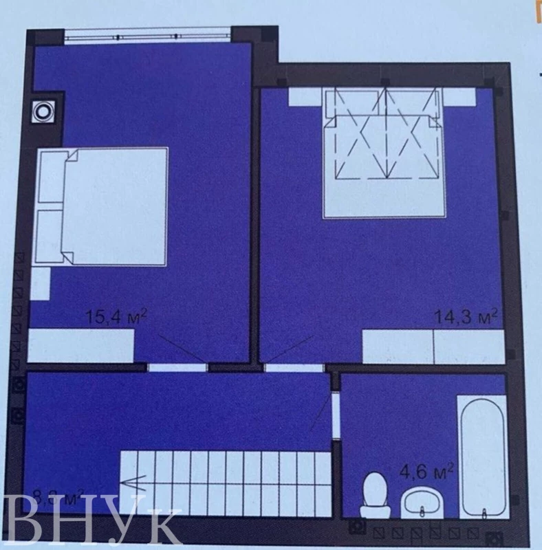 Квартира 2-кімн. продаж Чернівці – 58 м², Чернівці — 7/14