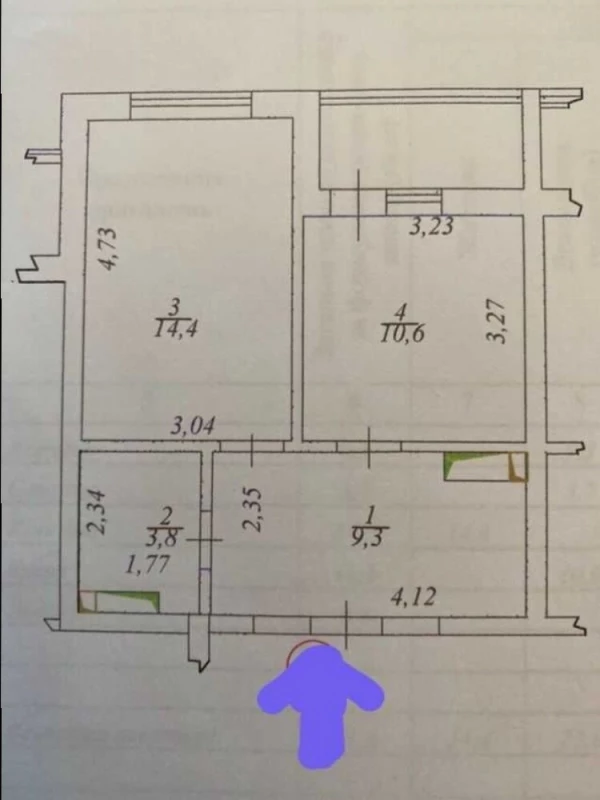 Квартира 1-кімн. продаж Київ, Дарницький – 42 м², Київ — 5/15