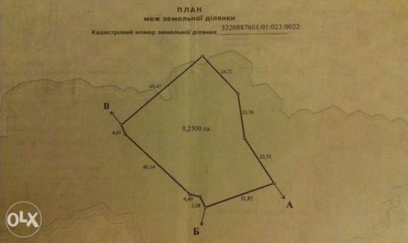Земельна ділянка продаж Старе