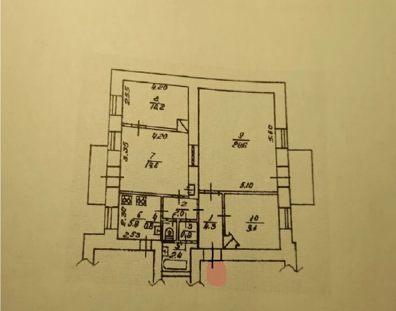 Квартира 4-кімн. продаж Київ, Печерский – 64 м², Киев — 5/11