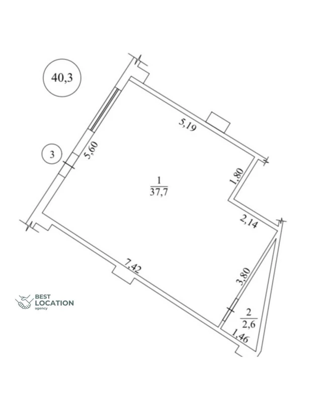 Комерційна нерухомість – 38 м², Одеса — 2/9