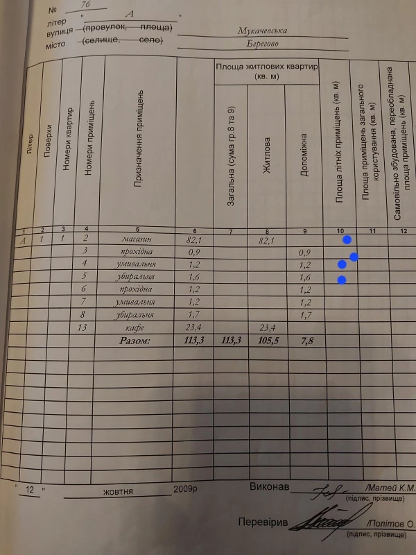 Комерційна нерухомість – 85.8 м², Берегове — 8/8