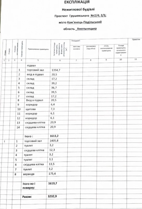 Комерційна нерухомість – 3232.9 м², Кам'янець-Подільський — 13/13