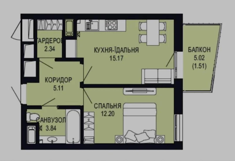 Квартира 1-кімн. продаж Львів, Шевченковский – 25 м², Львов — 4/8