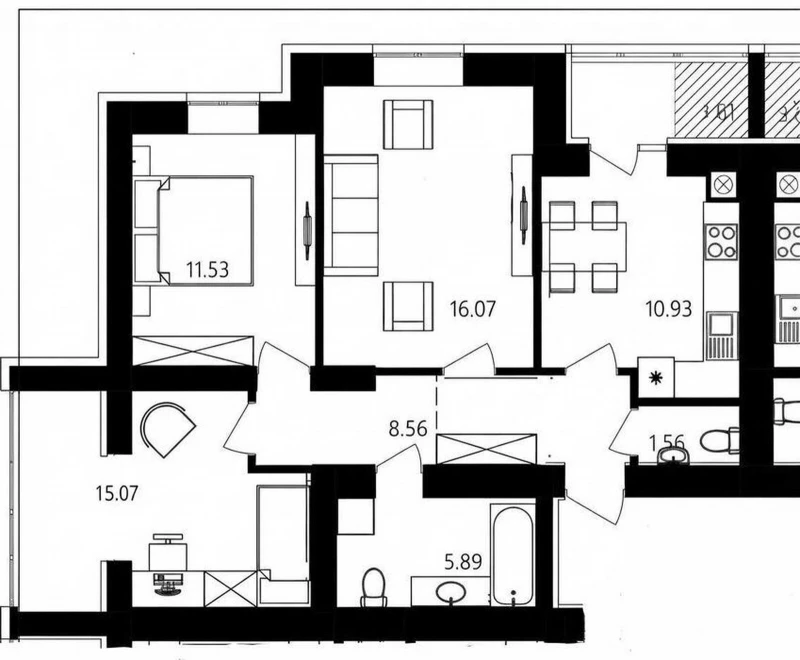 Квартира 3-кімн. продаж Хмельницький, Виставка – 74 м²