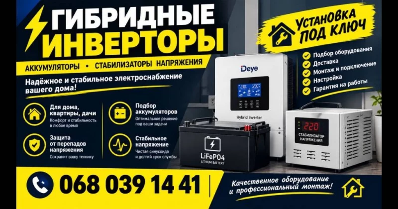 Гибридные Инверторы с аккумуляторами, стабилизаторы напряжения и т.п., Кривий Ріг — 2/6