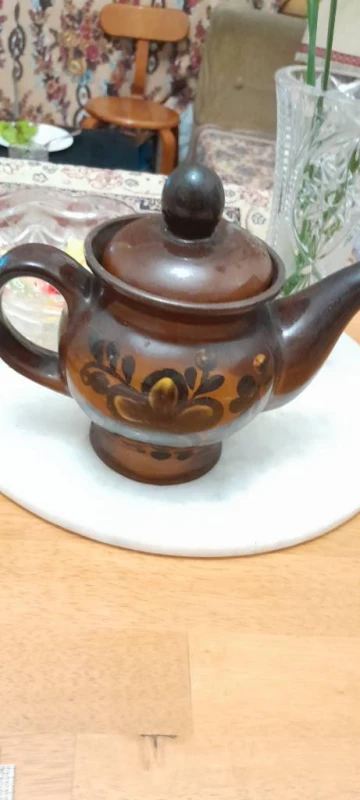 Красивый керамический чайник . Ретро, Запорожье — 2/2