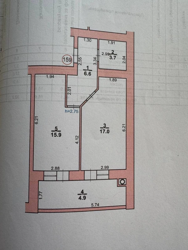 Квартира 1-кімн. продаж Хмельницький, Виставка – 48.1 м², Хмельницький — 6/8