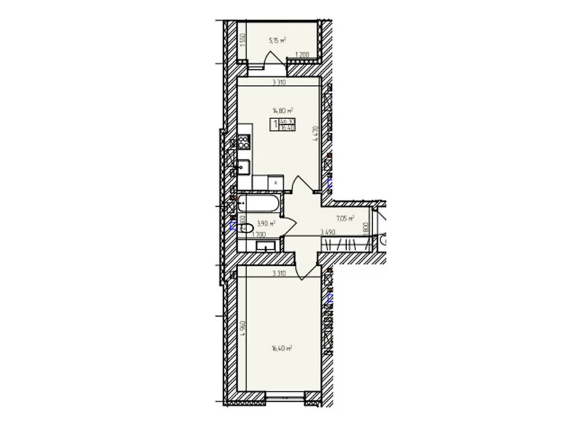 Квартира 1-кімн. продаж Хмельницький, Виставка – 17 м², Хмельницький — 9/9