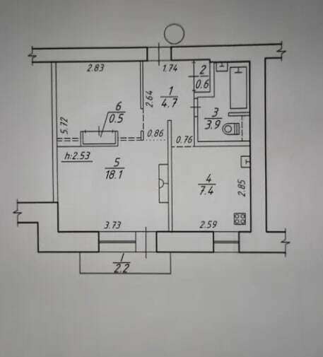 Квартира 1-кімн. продаж Суми – 18 м², Суми — 10/10