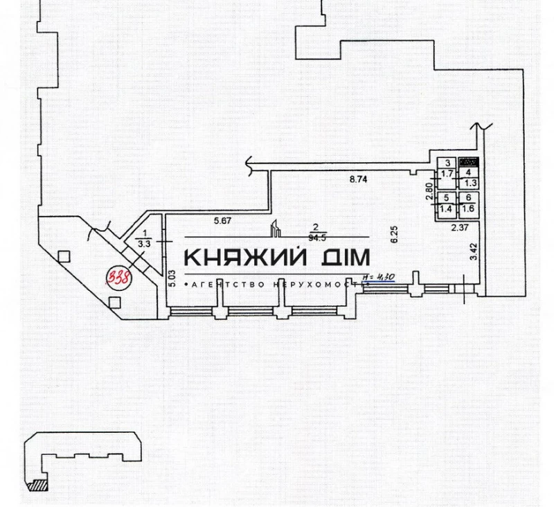 Комерційна нерухомість – 104 м², Київ — 4/12
