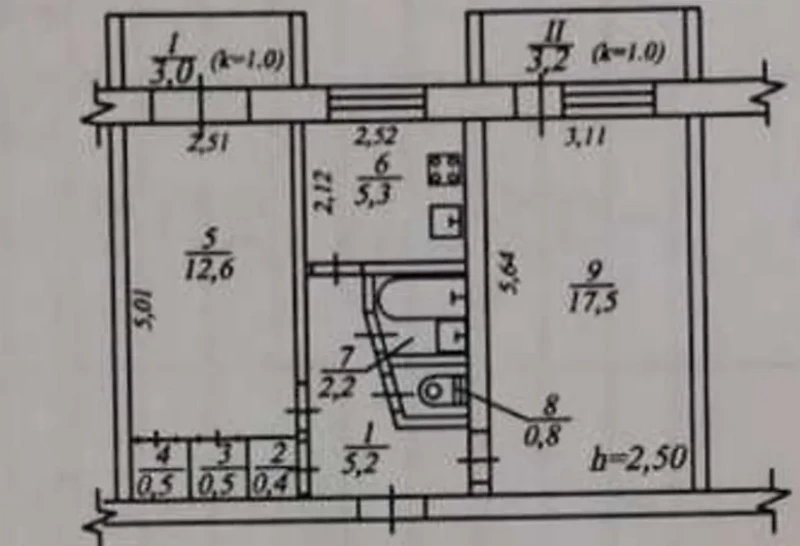 Квартира 2-кімн. продаж Дніпро, Амур-Нижнеднепровский – 48 м², Днепр — 10/10