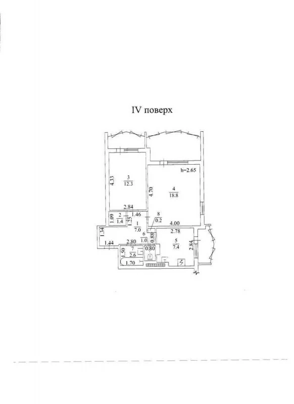 Квартира 2-кімн. продаж Одеса, Киевский – 31 м², Одесса — 10/10