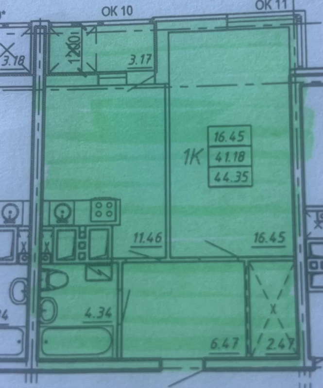 Квартира 1-кімн. продаж Одеса, Приморський – 44 м², Одесса — 5/7