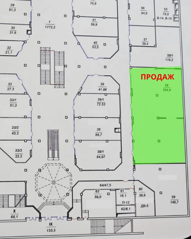 Комерційна нерухомість – 354.9 м², Черкаси — 3/9