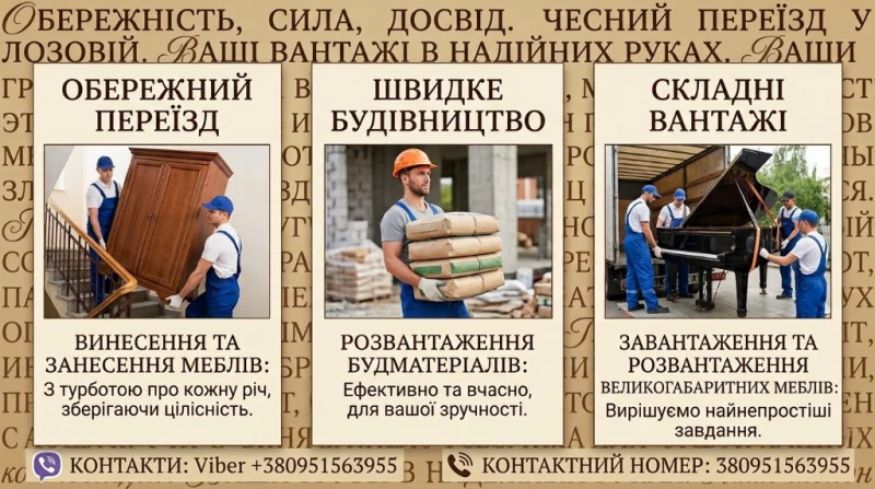 Услуги Грузчиков