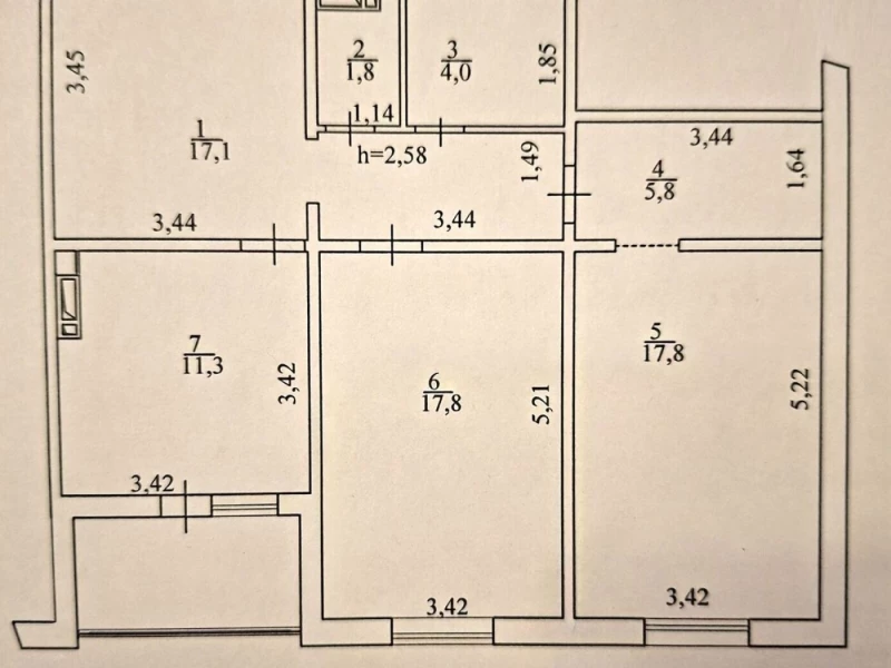 Квартира 2-кімн. продаж Київ, Дарницький – 79 м², Київ — 4/5