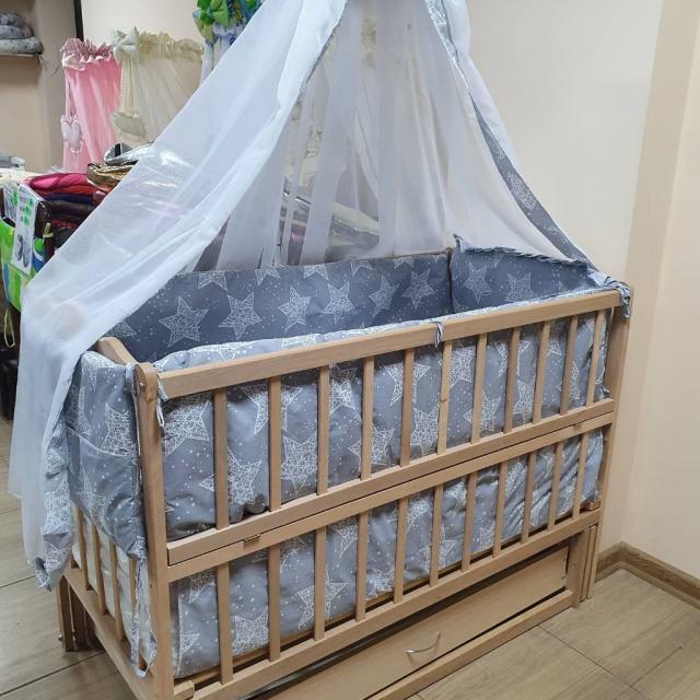 Полный набор для сна Новый Кровать маятник, матрас кокос, постель с защитой и балдахином
