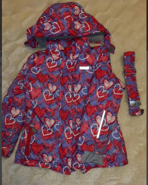 Красивая теплая термокуртка для девочки от ТМ Libellule