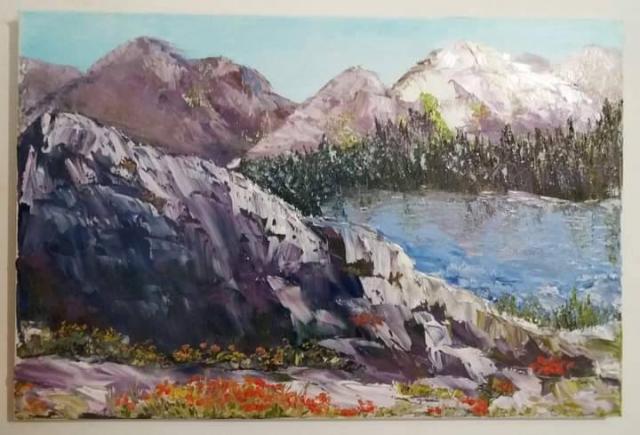 Картина  Гірське озеро