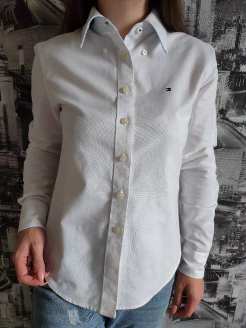 Шикарная белая рубашка от Tommy Hilfiger