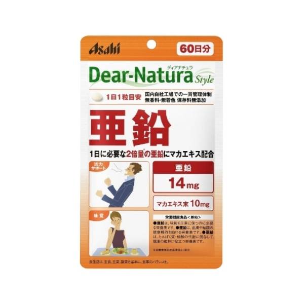 Asahi dear-natura цинк глюконат + екстракт маки на 20 днів