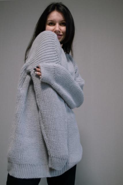 Теплий светр-плаття