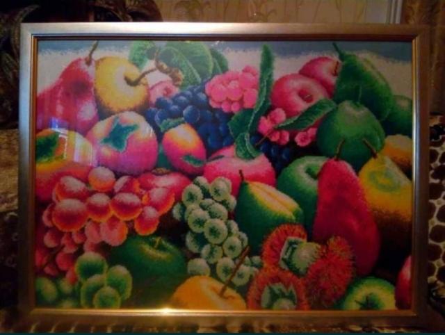 Картина крестиком Экзотические фрукты