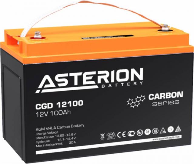 Акумуляторна батарея для ИБП, ДБЖ Asterion CGD 12v 100Ah CARBON.