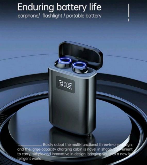 Навушники Bluetooth Air Music + Power Bank 91 black