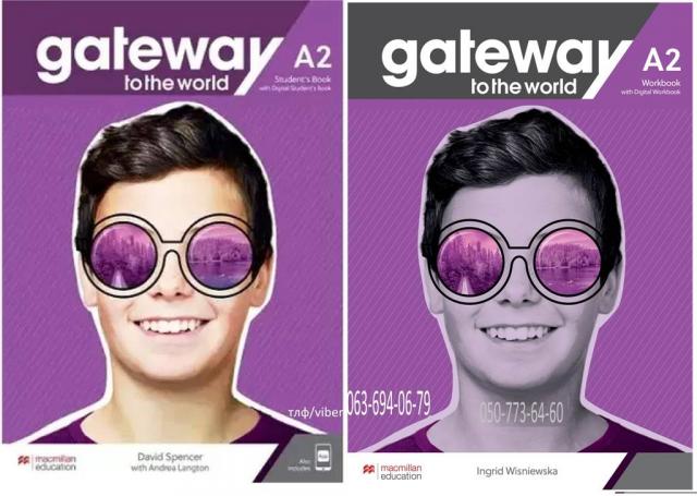 Продам комплект Gateway to the World for Ukraine 2/A2 students book + workbook