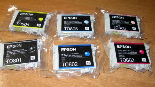 Комплект оригінальних картриджів EPSON Т0806 для принтера EPSON P50