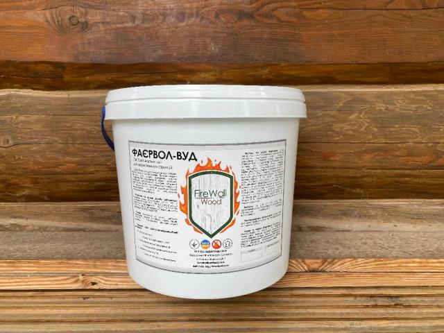 Вогнезахисна фарба для деревини ФАЄРВОЛ-ВУД, відро 25 кг