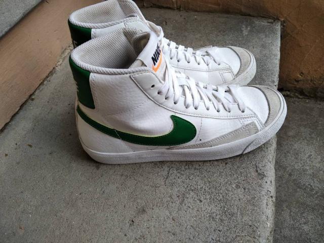 Кеди шкіряні Nike Blazer '77 Vintage Mid White Pine Green