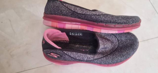Дитячі кросівки 29 р. Skechers Goflex Walk сірі, Київ — 4/4