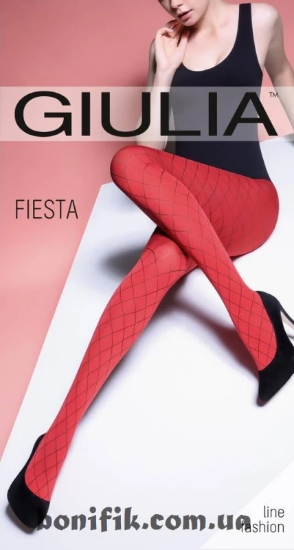 Женские плотные колготки из микрофибры с узором FIESTA 100 DEN (model 2)