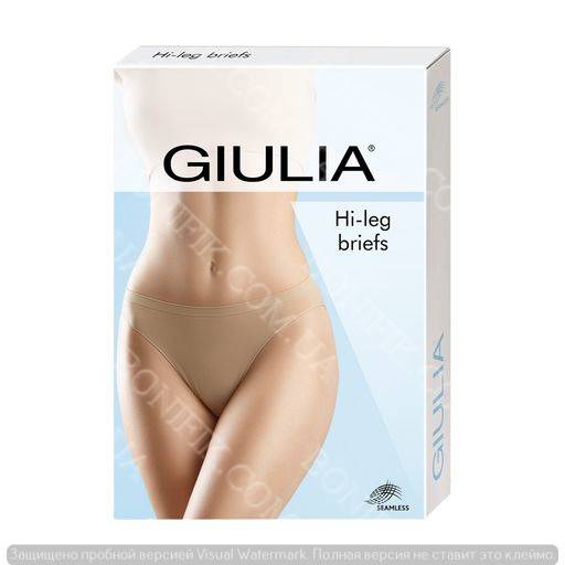 Женские бесшовные бежевые трусы Hi-Leg Briefs