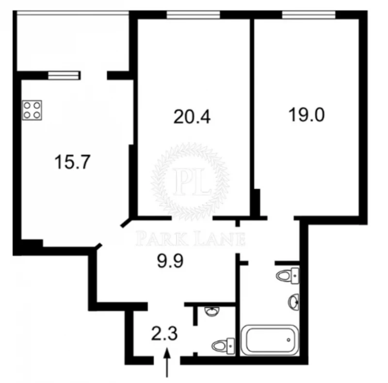 Квартира 2-кімн. продаж Київ, Дарницкий – 41 м², Київ — 2/2