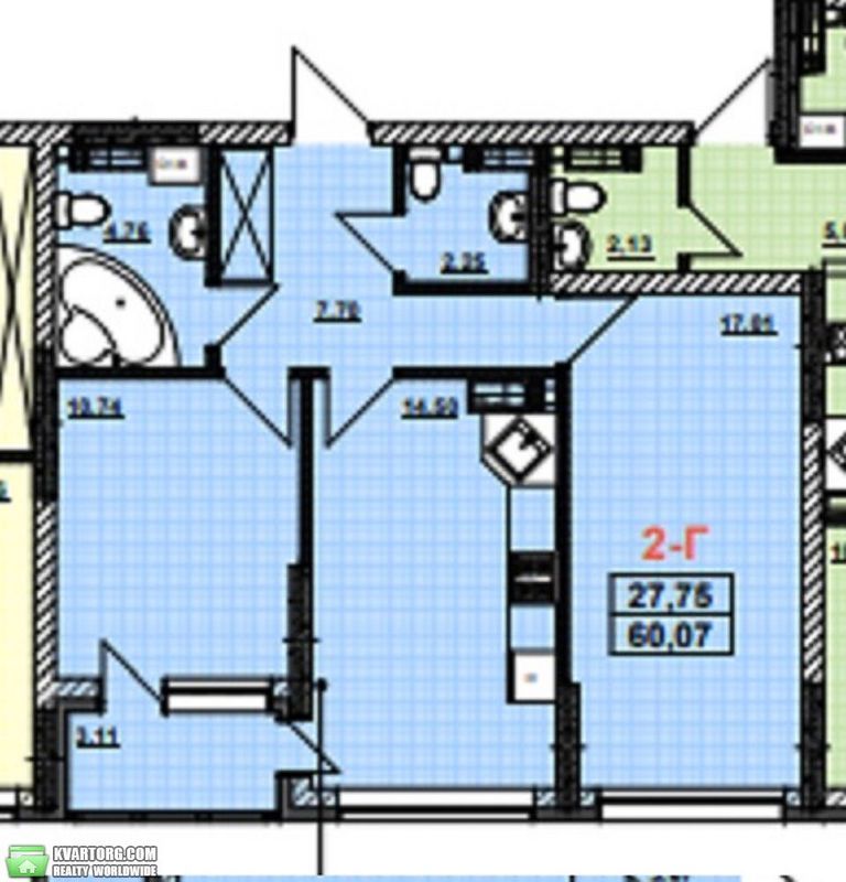 Квартира 2-кімн. продаж Київ, Дарницкий – 28 м², Київ — 2/5