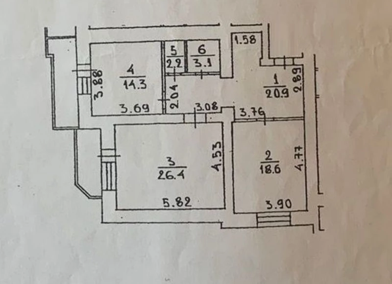 Квартира 2-кімн. продаж Київ, Соломенский – 45 м², Київ — 10/13