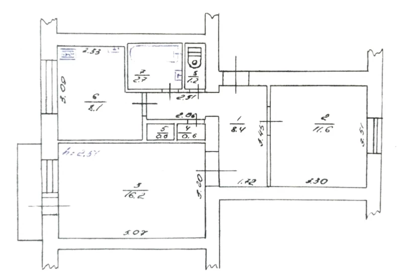 Квартира 2-кімн. продаж Старе – 32 м², Старе — 7/12