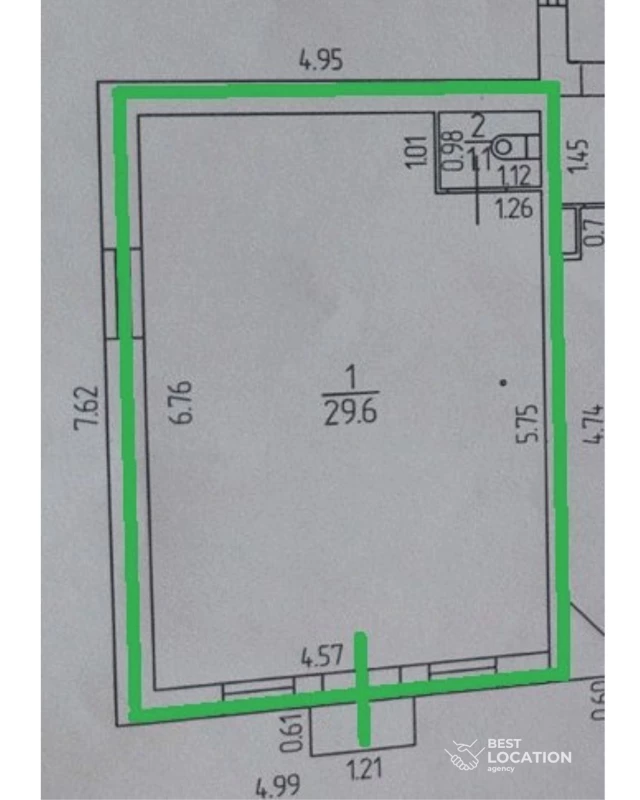 Комерційна нерухомість – 30.7 м², Кропивницький — 7/7