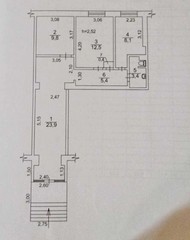 Комерційна нерухомість – 62 м², Кривой Рог — 5/5
