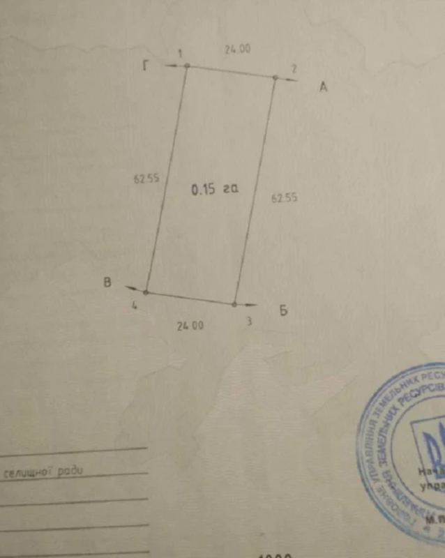Земельна ділянка продаж Велика Березовиця