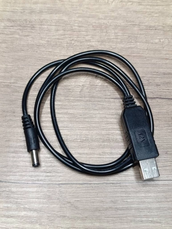 Кабель живлення роутера від павербанка USB → DC 12V, Дніпро — 2/3