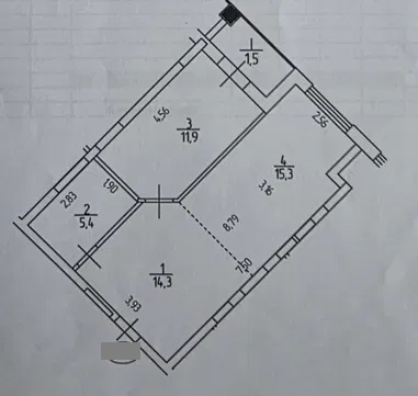 Квартира 1-кімн. продаж Одеса, Київський – 48.4 м², Одесса — 5/5