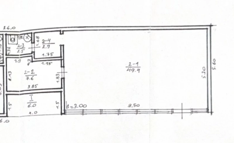 Комерційна нерухомість – 68.4 м², Городище — 8/9