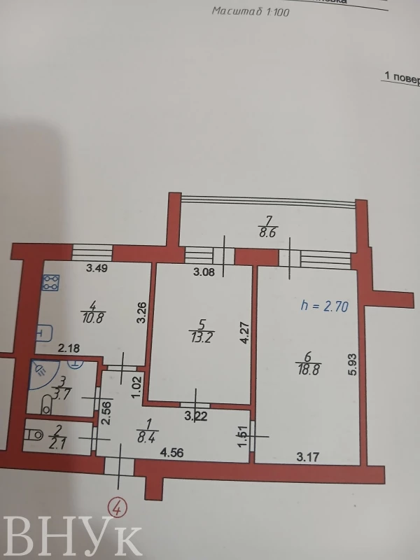 Квартира 2-кімн. продаж Луцьк, Центр – 65.6 м², Луцк — 13/13